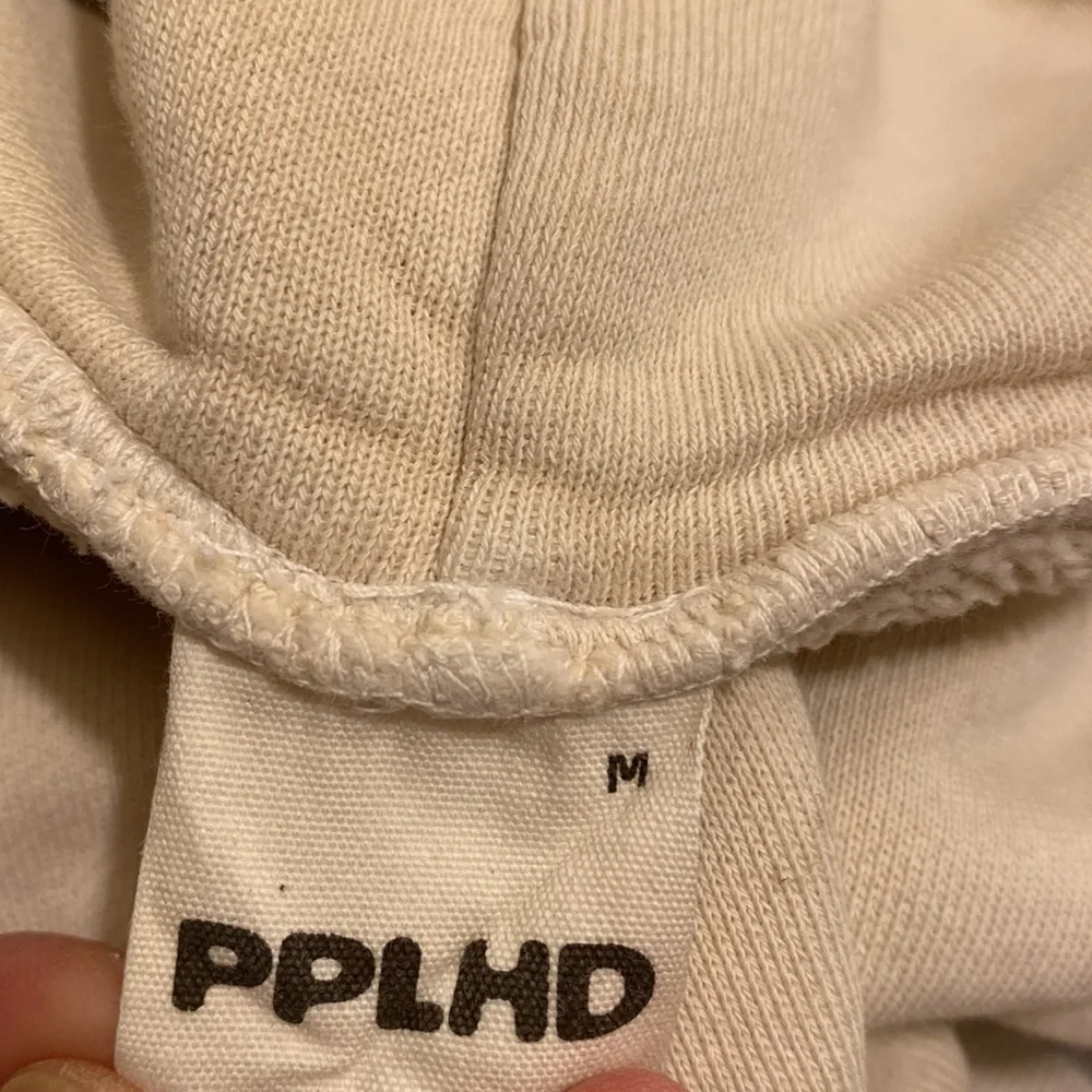 CROPPED PEOPLEHOODIE IN BONE . Size M